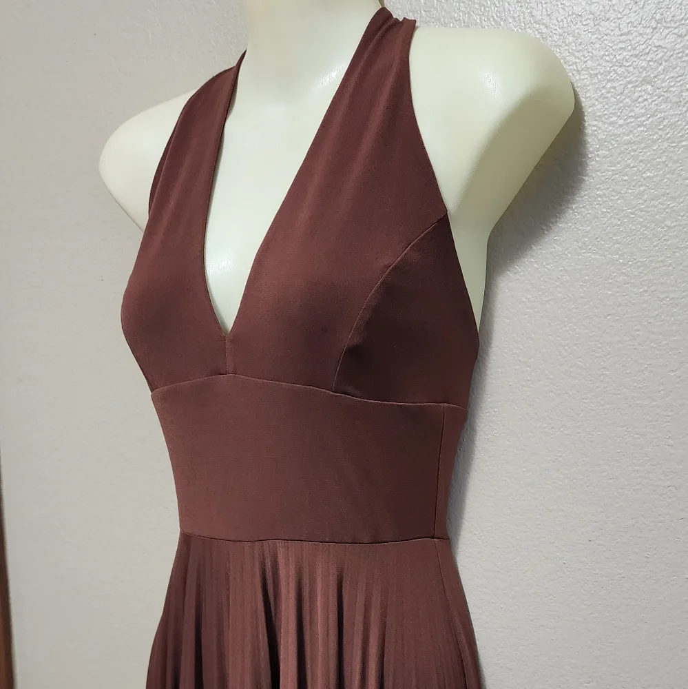 Pleated Halter Dress Max & Cleo - Picture 5 of 12